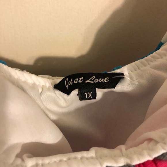 NWOT strapless chevron dress - Picture 2 of 2